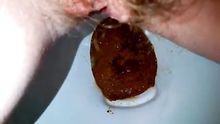 Teen on period shitting