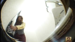 Dark haired teen shitting