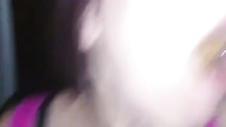 Latina eats a lot of poop