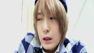 Hairy teen shits in blue shorts