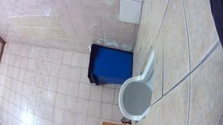 Spying on a chinese girl shitting