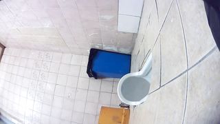 Spying on a chinese girl shitting