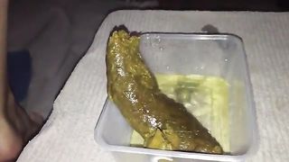 Long turd in lunch box
