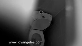 Beautiful blonde shitting