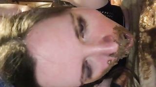 Busty blonde babe fucked hard