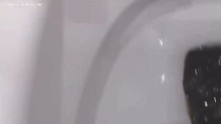 Messy dump in toilet