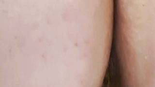 BBW babe shitting over toilet