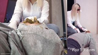 Two girls poop on a lucky guy