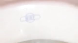 Hairy babe shitting and peeing