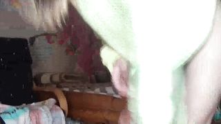 Real mess between butt cheeks