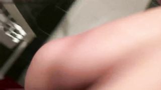 Blonde model shitting two times