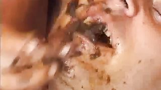 Grandma gets fucked in sauna