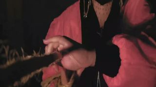 Stuffed pussy with shit before riding