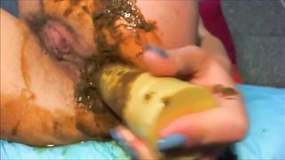 Dirty Girl Masturbating Asshole Full of Shit