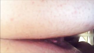 Mature fat lady shit and piss closeup