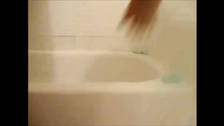 Fat woman shitting diarrhea on the floor