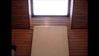 Hot body milf shitting on her legs