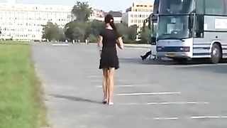 Panty poop in public