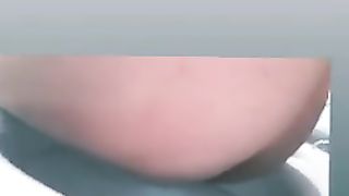 Spying on his wife pooping