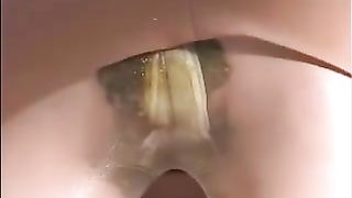 Japanese secretary panty poop
