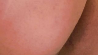 BBW babe pushing a big turd