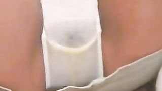 Big turd in white panties from sexy teen