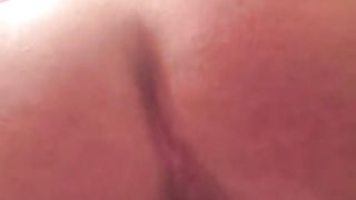 Close up of big ass babe shitting