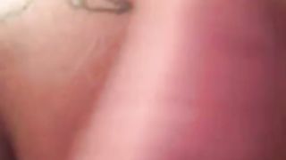 Close up of big ass babe shitting