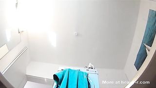 Hot Blonde Bitch Shits out a nice long solid Shit.