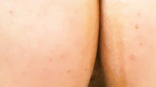 Close up of hairy wife shitting alot