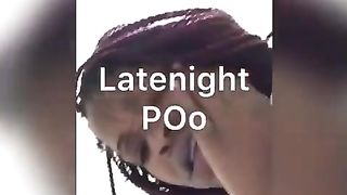 Talking dirty while pooping alot