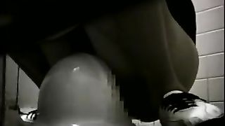 Japanese girl with diarrhea in the toilet