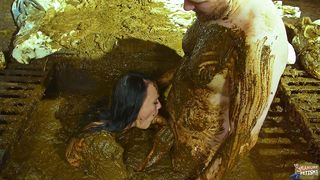 Betty and Frankys cowshit adventure - couple fucks in a cowshed