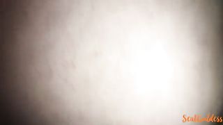 Hairy babe shitting a lot in close up