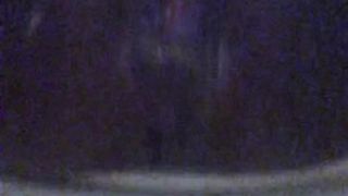 Ebony girl pooping in close up