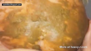 This Bitch Has Shit All Over Her Arse Then Big Cock Pumps Her Arse Hard And Deep.