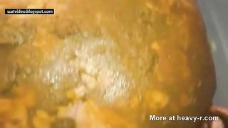 This Bitch Has Shit All Over Her Arse Then Big Cock Pumps Her Arse Hard And Deep.