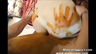 Guy Uses This Bitch As Trash, Fucking Her Puking And Forcing Cock and Shit Into Bitch