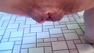 Close up of teen shitting slowly