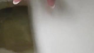 Shaved babe dropped a big one