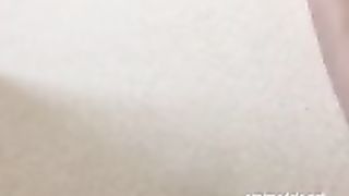 Bitch At Home During Lock Down Bends Her Big Arse And Shits.