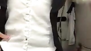 Horny schoolgirl shitting