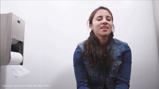 Dark haired teen having fun