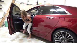 Sexy milf can't stop shitting