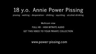 Shitting and peeing from bench