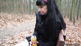 Shitting and peeing from bench