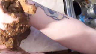 Fucking her hard in the ass