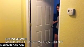 Sexy Buxom Bitch Shits Her Knickers and Plays With It.