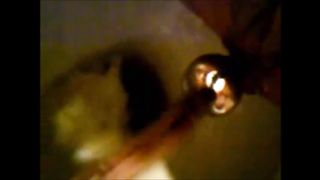 Girl shitting in the toilet and inserting dildo on her asshole