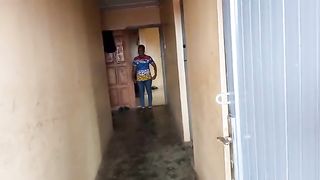 Hairy ebony shitting